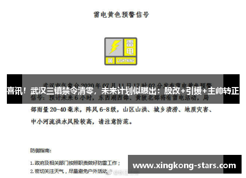 喜讯！武汉三镇禁令清零，未来计划似曝出：股改+引援+主帅转正